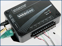 Web600 showing input terminals