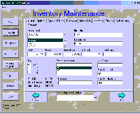 CRE Inventory Control screen